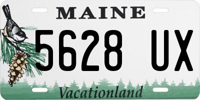 ME license plate 5628UX