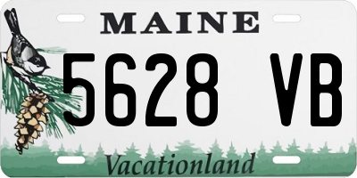 ME license plate 5628VB