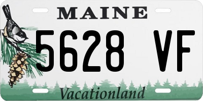 ME license plate 5628VF