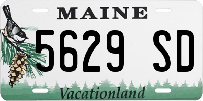 ME license plate 5629SD