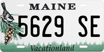 ME license plate 5629SE