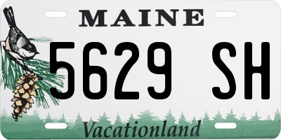 ME license plate 5629SH