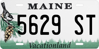 ME license plate 5629ST
