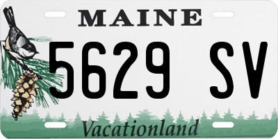 ME license plate 5629SV