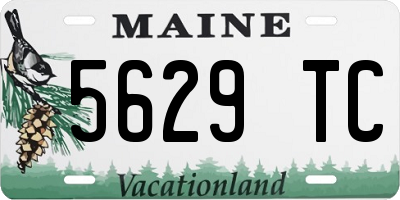ME license plate 5629TC