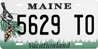 ME license plate 5629TO