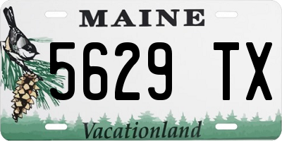 ME license plate 5629TX