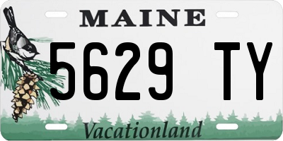 ME license plate 5629TY