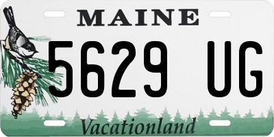 ME license plate 5629UG
