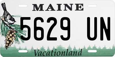 ME license plate 5629UN