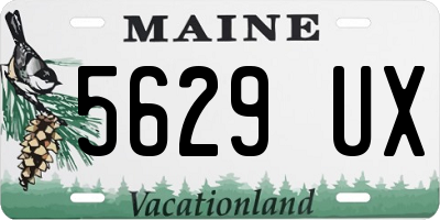 ME license plate 5629UX