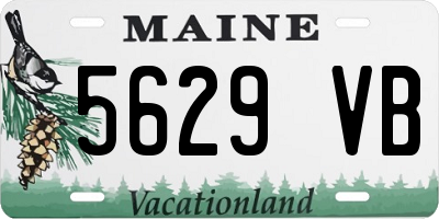 ME license plate 5629VB