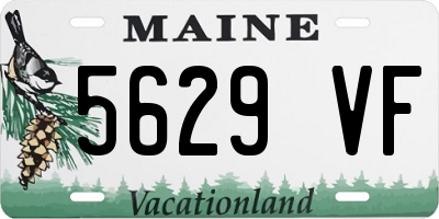 ME license plate 5629VF