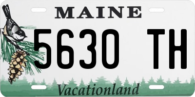 ME license plate 5630TH