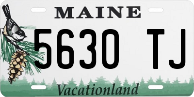 ME license plate 5630TJ