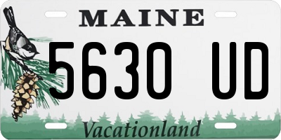 ME license plate 5630UD