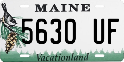 ME license plate 5630UF