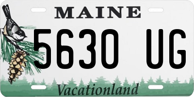 ME license plate 5630UG