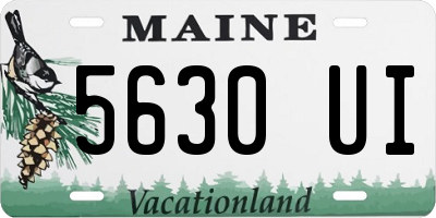 ME license plate 5630UI