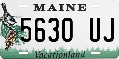 ME license plate 5630UJ