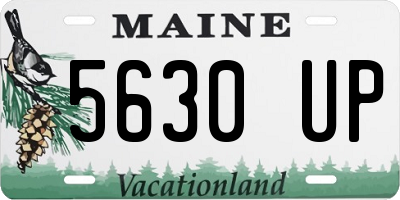 ME license plate 5630UP