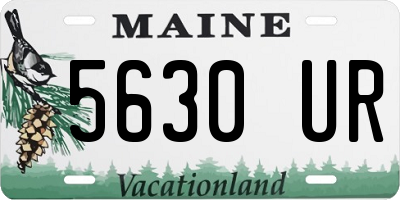 ME license plate 5630UR