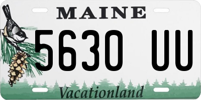 ME license plate 5630UU