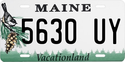 ME license plate 5630UY