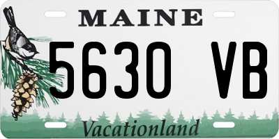 ME license plate 5630VB