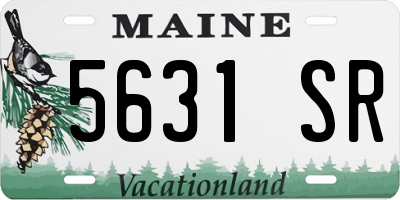 ME license plate 5631SR