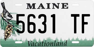 ME license plate 5631TF