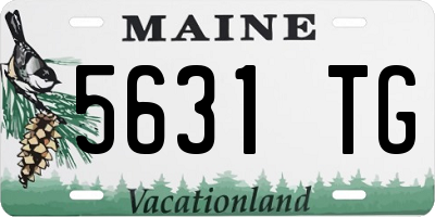 ME license plate 5631TG