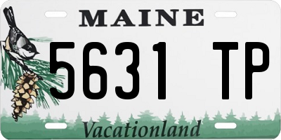 ME license plate 5631TP