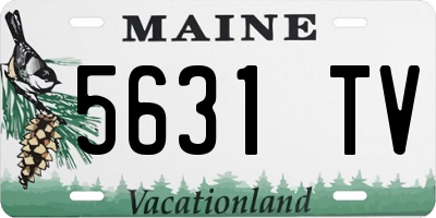 ME license plate 5631TV