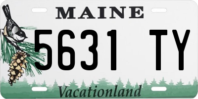ME license plate 5631TY
