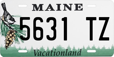 ME license plate 5631TZ