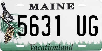 ME license plate 5631UG
