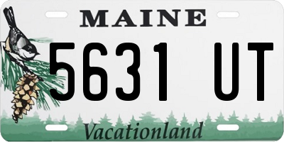 ME license plate 5631UT