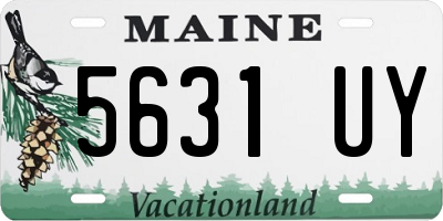 ME license plate 5631UY