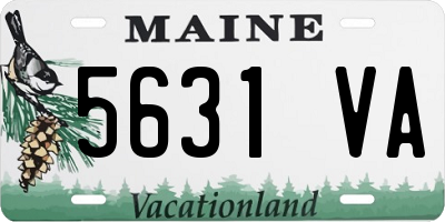 ME license plate 5631VA