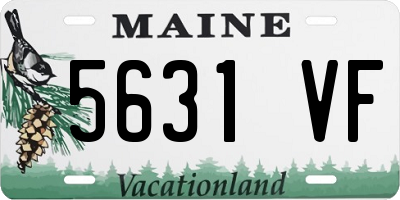 ME license plate 5631VF