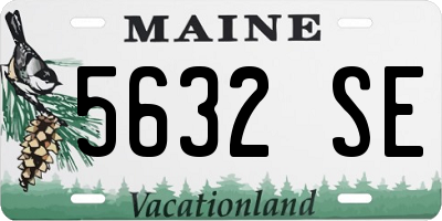 ME license plate 5632SE