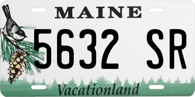 ME license plate 5632SR