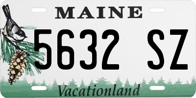 ME license plate 5632SZ