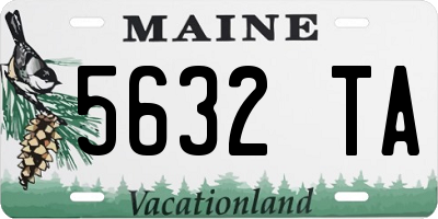 ME license plate 5632TA