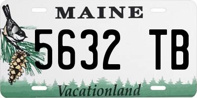 ME license plate 5632TB