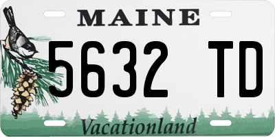 ME license plate 5632TD