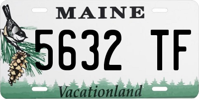 ME license plate 5632TF