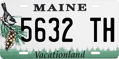 ME license plate 5632TH