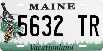 ME license plate 5632TR